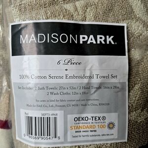 Madison Park Embroidered Towel Set